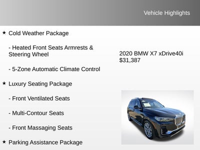 2020 BMW X7 xDrive40i