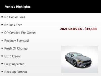 2021 Kia K5 EX