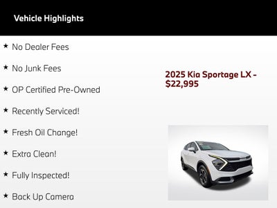 2025 Kia Sportage LX