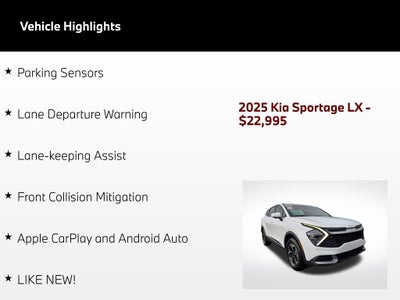 2025 Kia Sportage LX