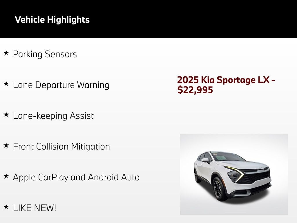 2025 Kia Sportage LX