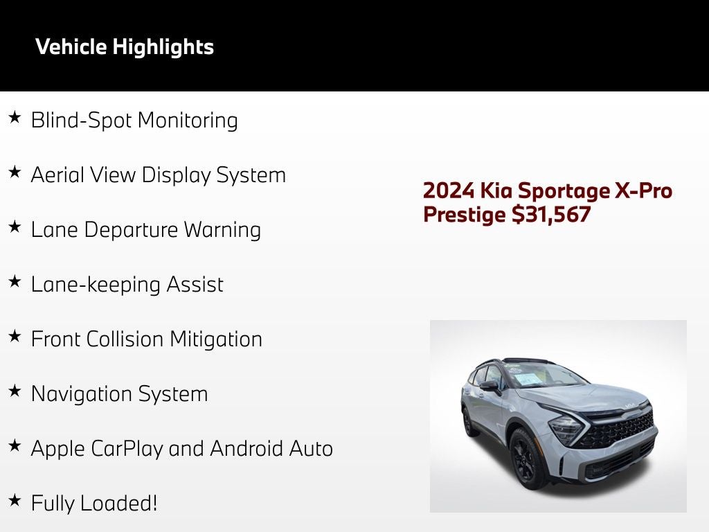 2024 Kia Sportage X-Pro Prestige