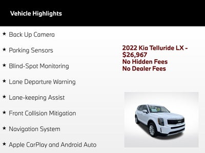2022 Kia Telluride LX