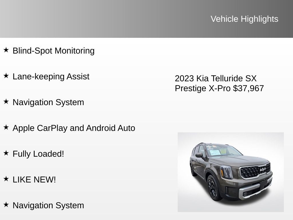 2023 Kia Telluride SX-Prestige X-Pro