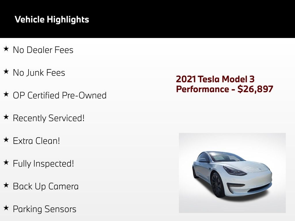 2021 Tesla Model 3 Performance