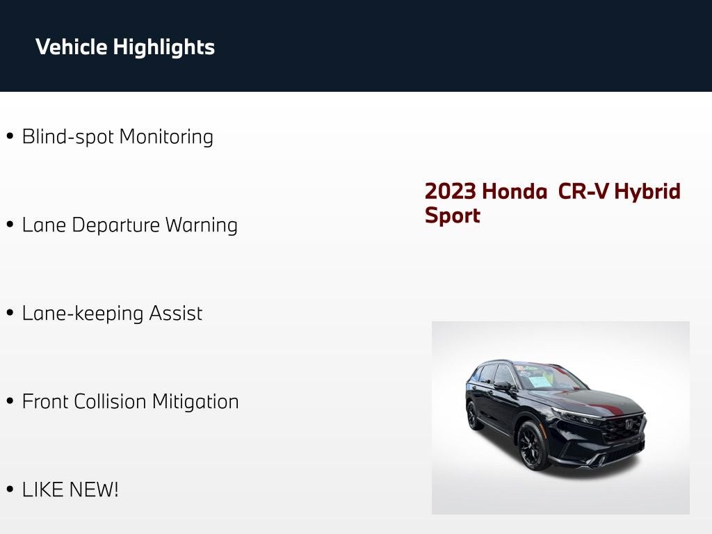2023 Honda CR-V Hybrid Sport