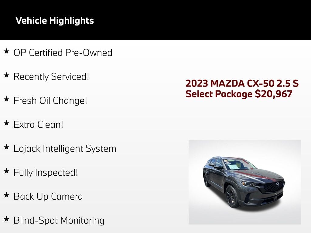 2023 Mazda Mazda CX-50 2.5 S Select Package