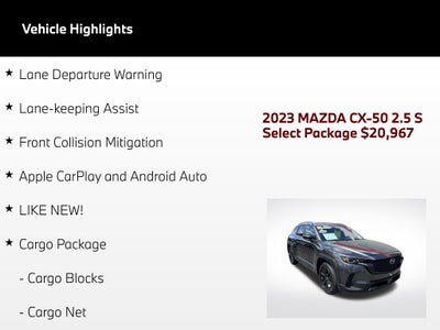 2023 Mazda Mazda CX-50 2.5 S Select Package