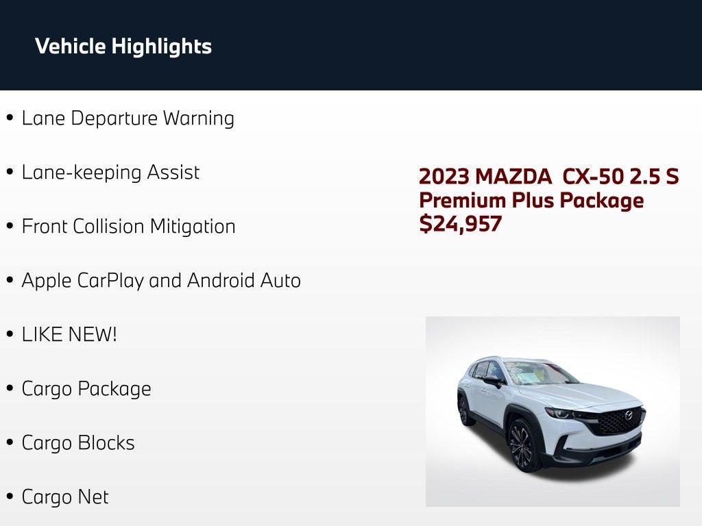2023 Mazda Mazda CX-50 2.5 S Premium Plus Package
