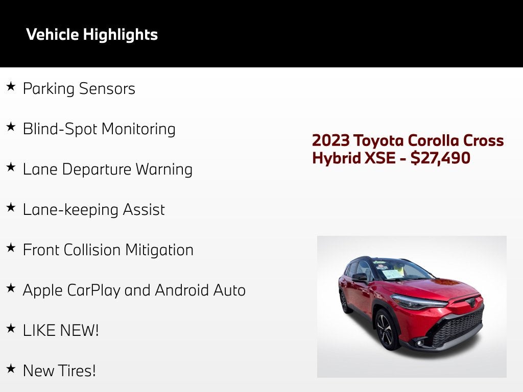 2023 Toyota Corolla Cross Hybrid XSE