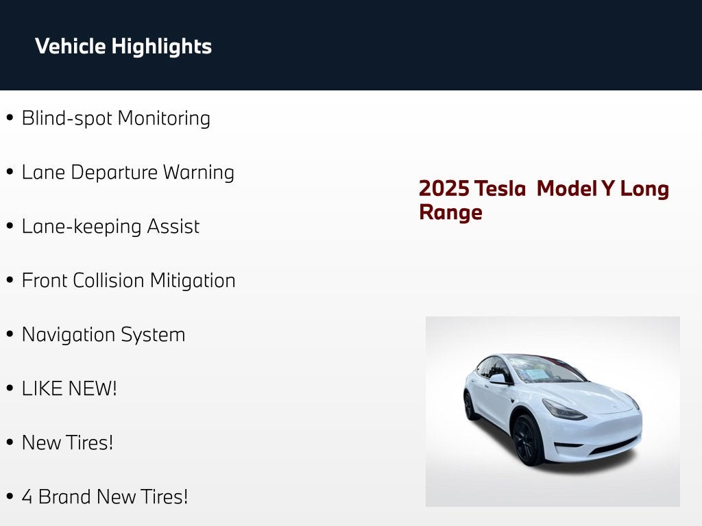 2025 Tesla Model Y Long Range