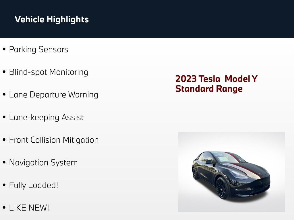 2023 Tesla Model Y Standard Range