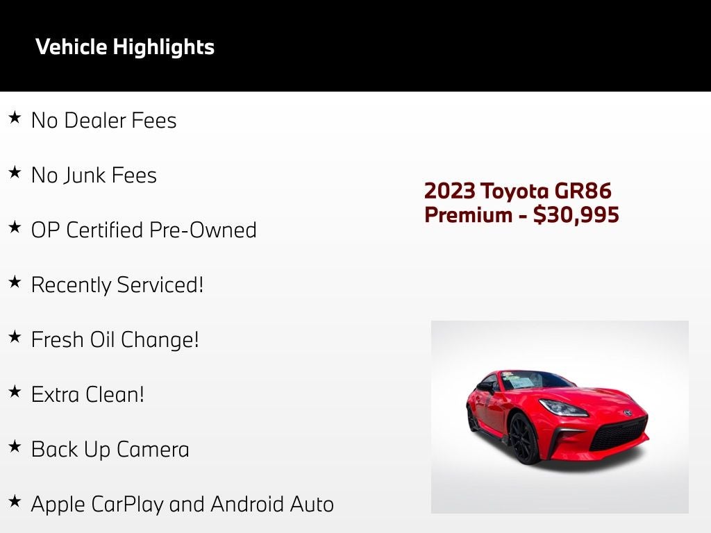 2023 Toyota GR86 Premium