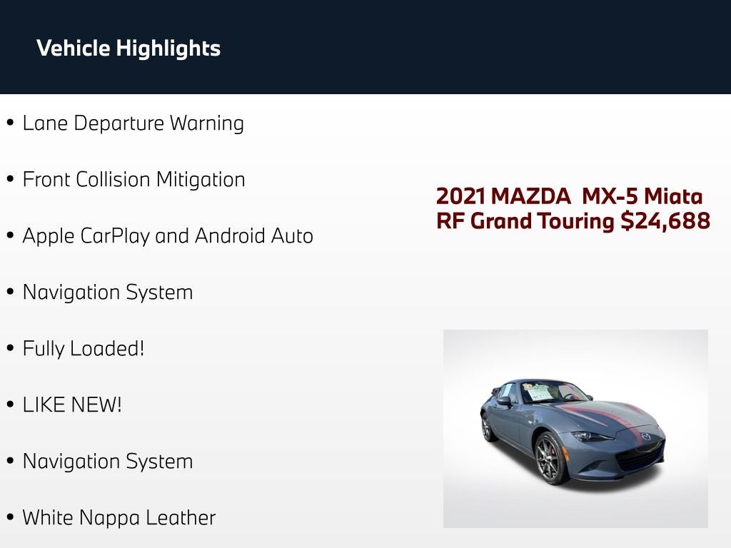 2021 Mazda Mazda Miata RF Grand Touring
