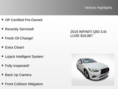 2019 INFINITI Q50 3.0t LUXE