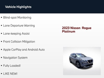 2023 Nissan Rogue Platinum