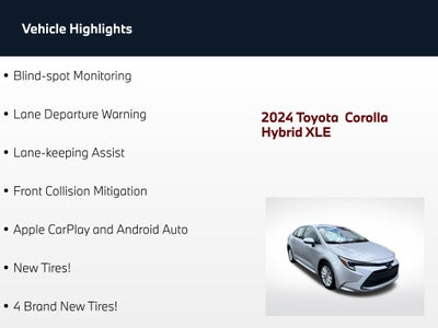 2024 Toyota Corolla Hybrid XLE