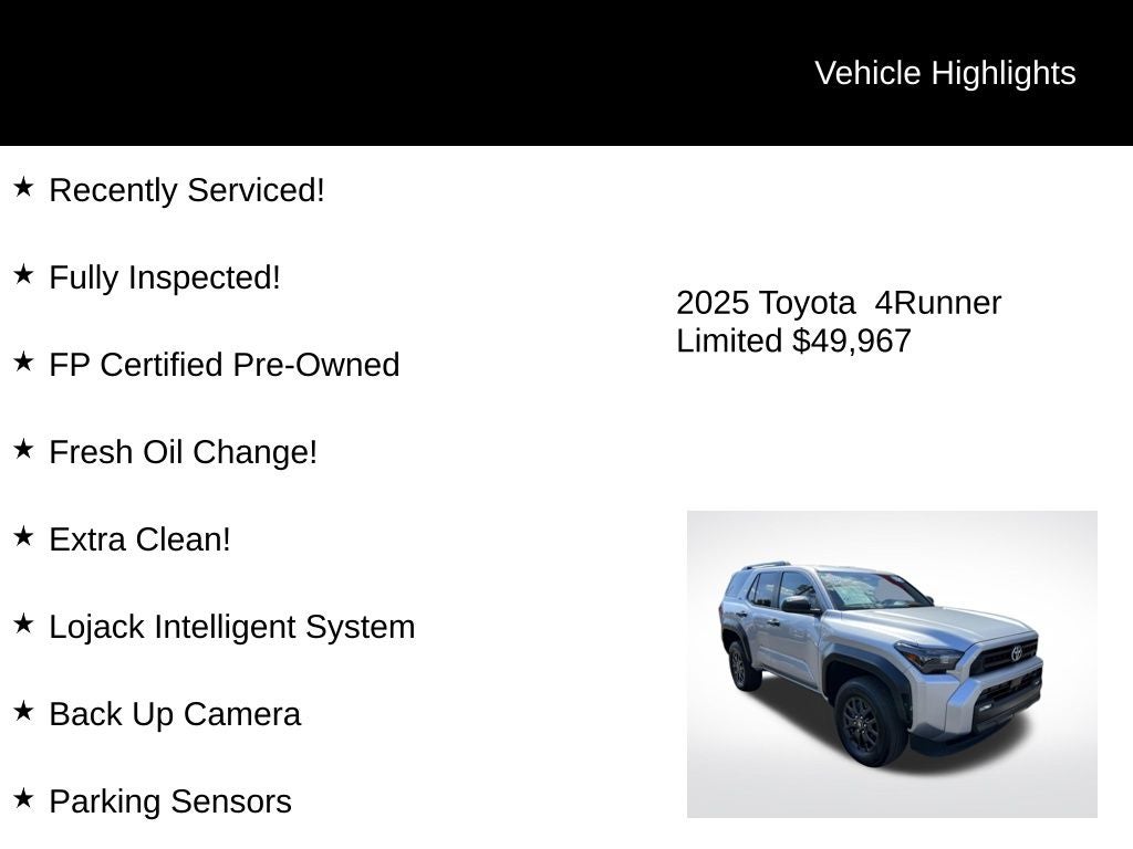 2025 Toyota 4Runner Limited