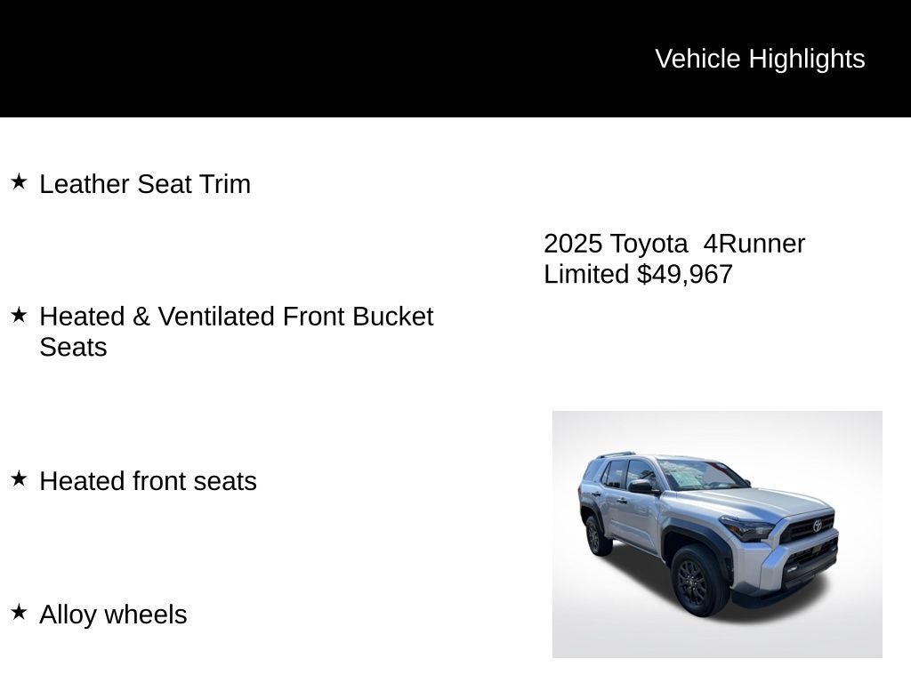 2025 Toyota 4Runner Limited