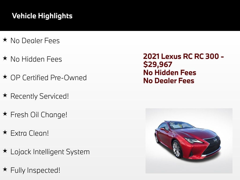 2021 Lexus RC 300