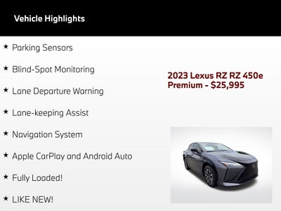 2023 Lexus RZ 450e Premium