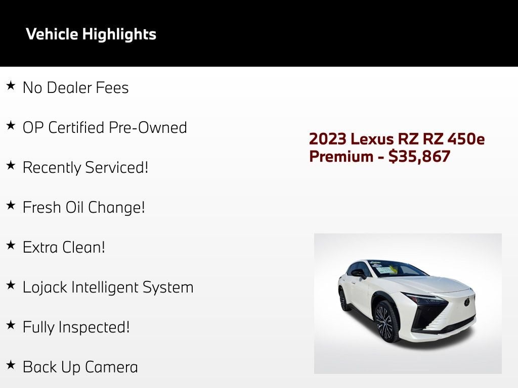 2023 Lexus RZ 450e Premium
