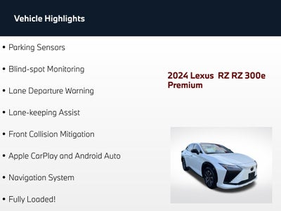 2024 Lexus RZ 300e Premium