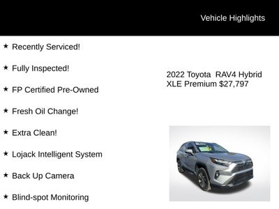 2022 Toyota RAV4 Hybrid XLE Premium