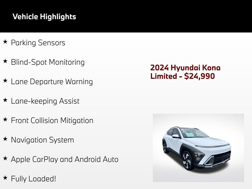 2024 Hyundai Kona Limited