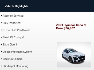 2023 Hyundai Kona N Base