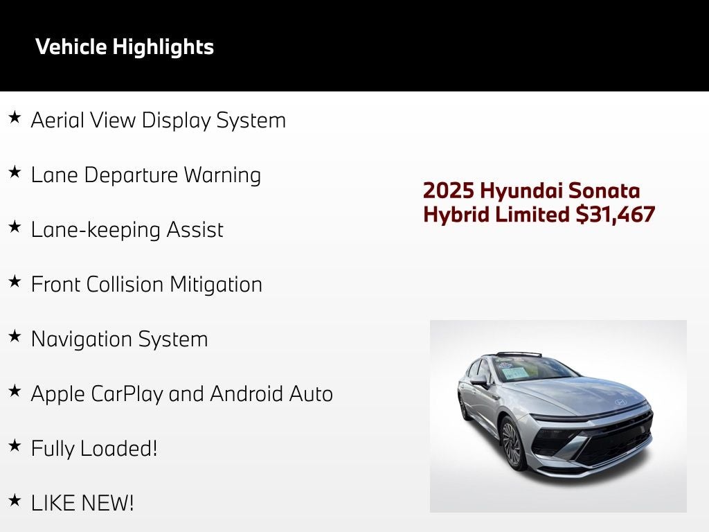 2025 Hyundai Sonata Hybrid Limited