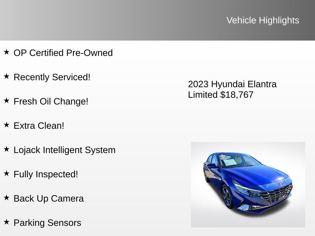 2023 Hyundai Elantra Limited