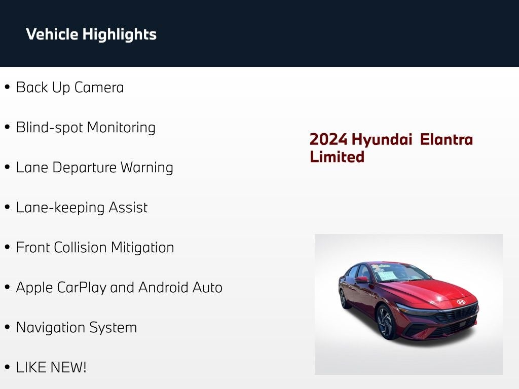 2024 Hyundai Elantra Limited