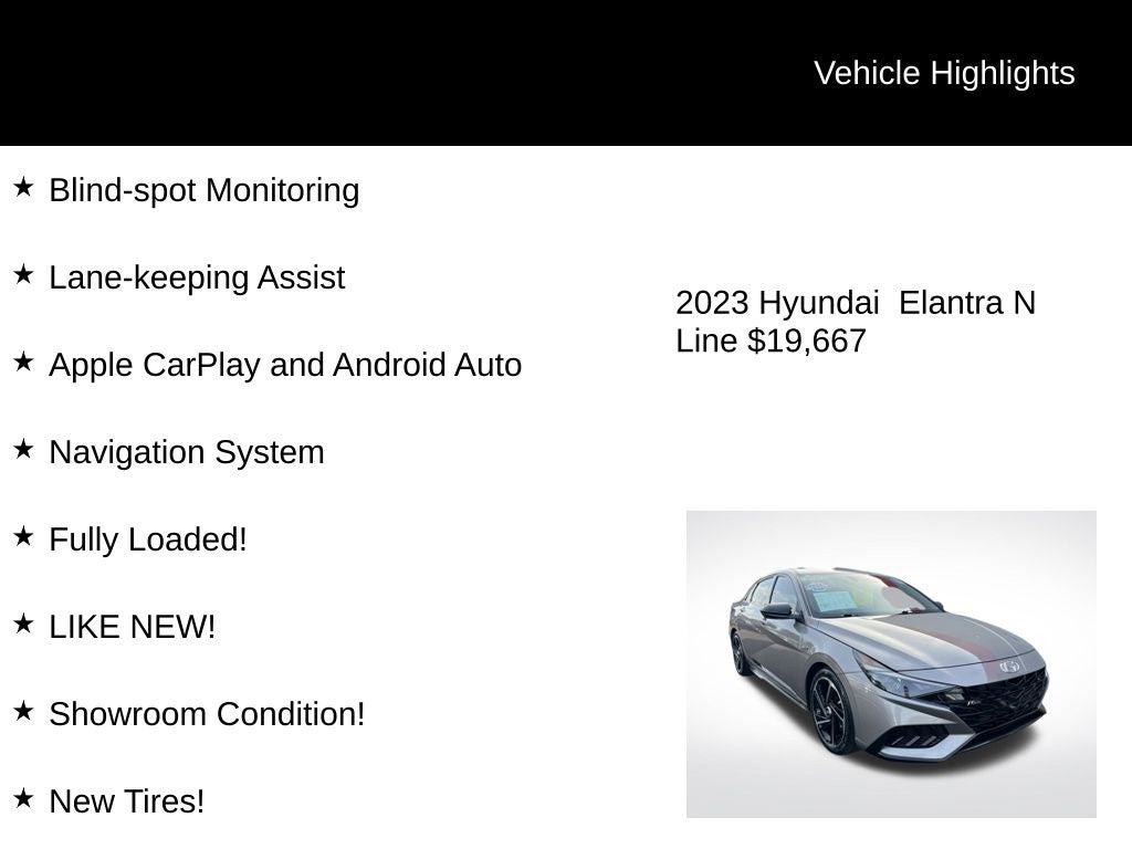 2023 Hyundai Elantra N Line