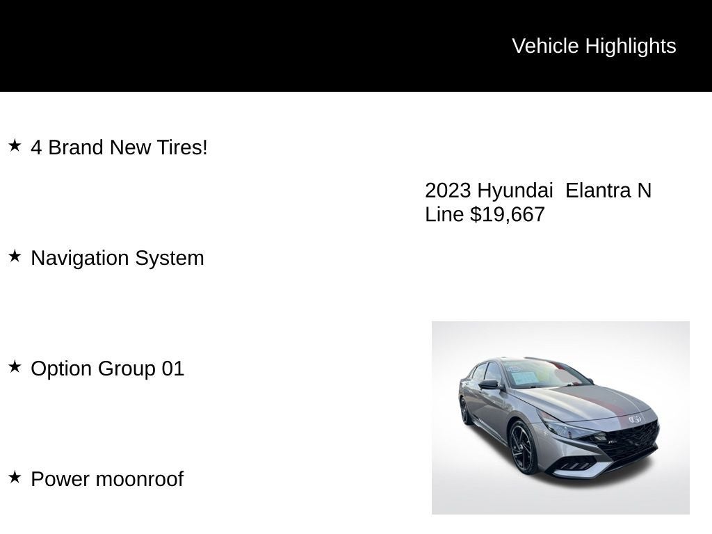 2023 Hyundai Elantra N Line