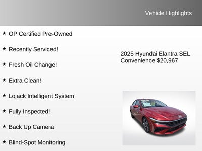 2025 Hyundai Elantra SEL Convenience