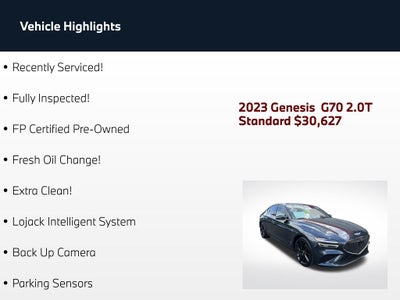 2023 Genesis G70 2.0T