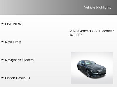 2023 Genesis Electrified G80 Base