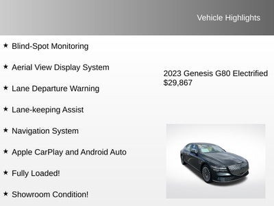 2023 Genesis Electrified G80 Base