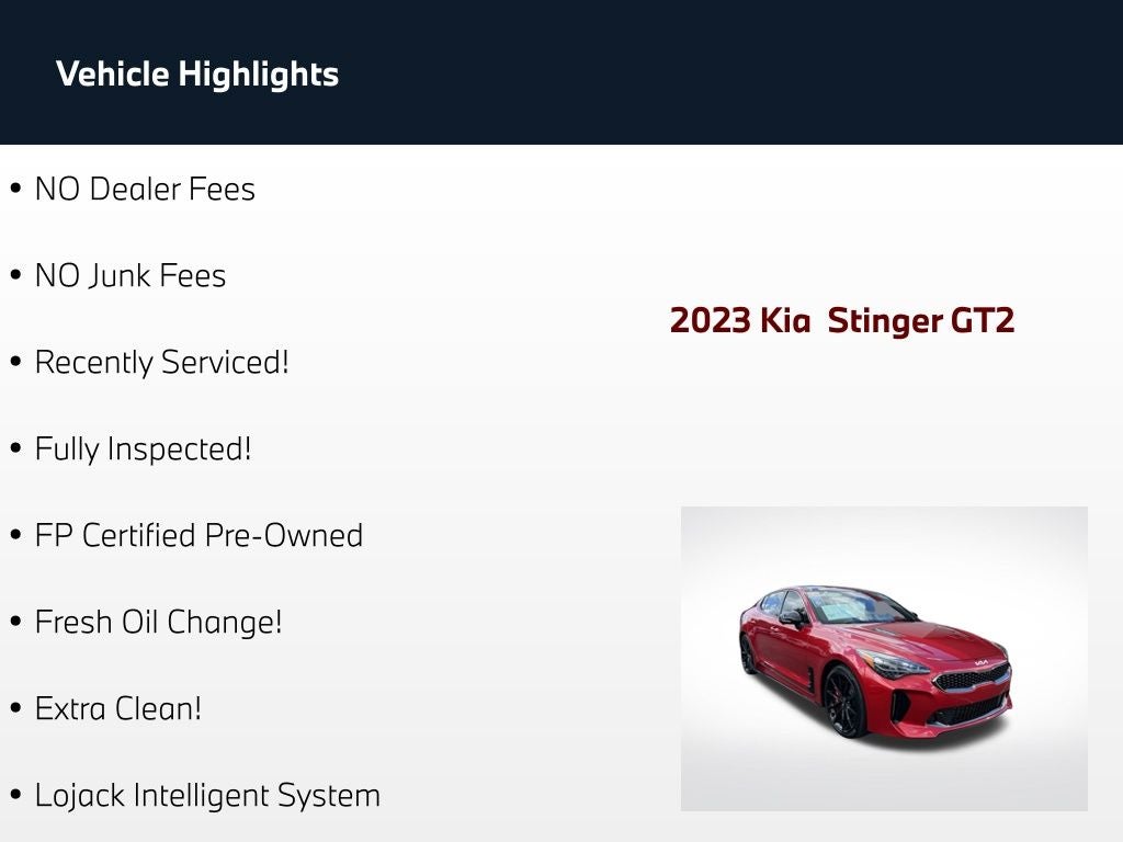 2023 Kia Stinger GT2