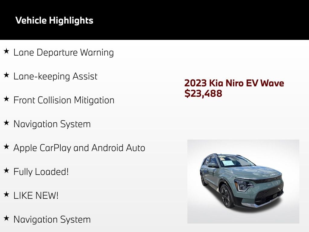 2023 Kia Niro EV Wave