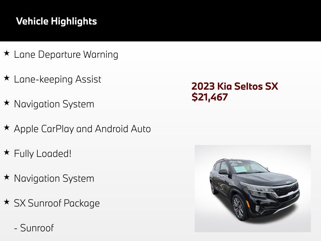 2023 Kia Seltos SX