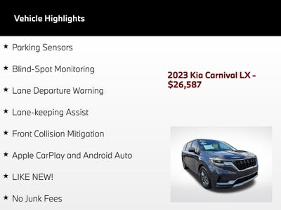 2023 Kia Carnival LX Seat Package