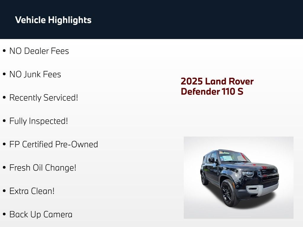 2025 Land Rover Defender 110 S