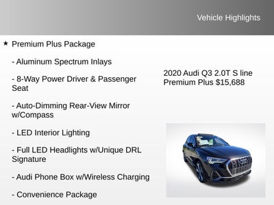 2020 Audi Q3 Premium Plus S line quattro