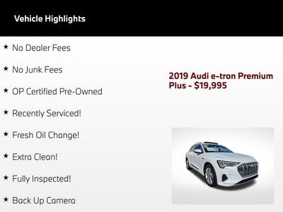 2019 Audi e-tron Premium Plus quattro