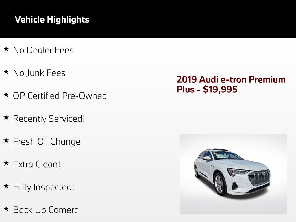 2019 Audi e-tron Premium Plus quattro