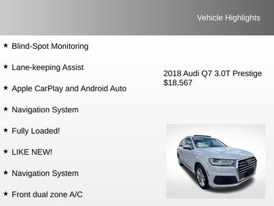 2018 Audi Q7 3.0T Prestige quattro