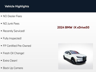 2024 BMW iX xDrive50