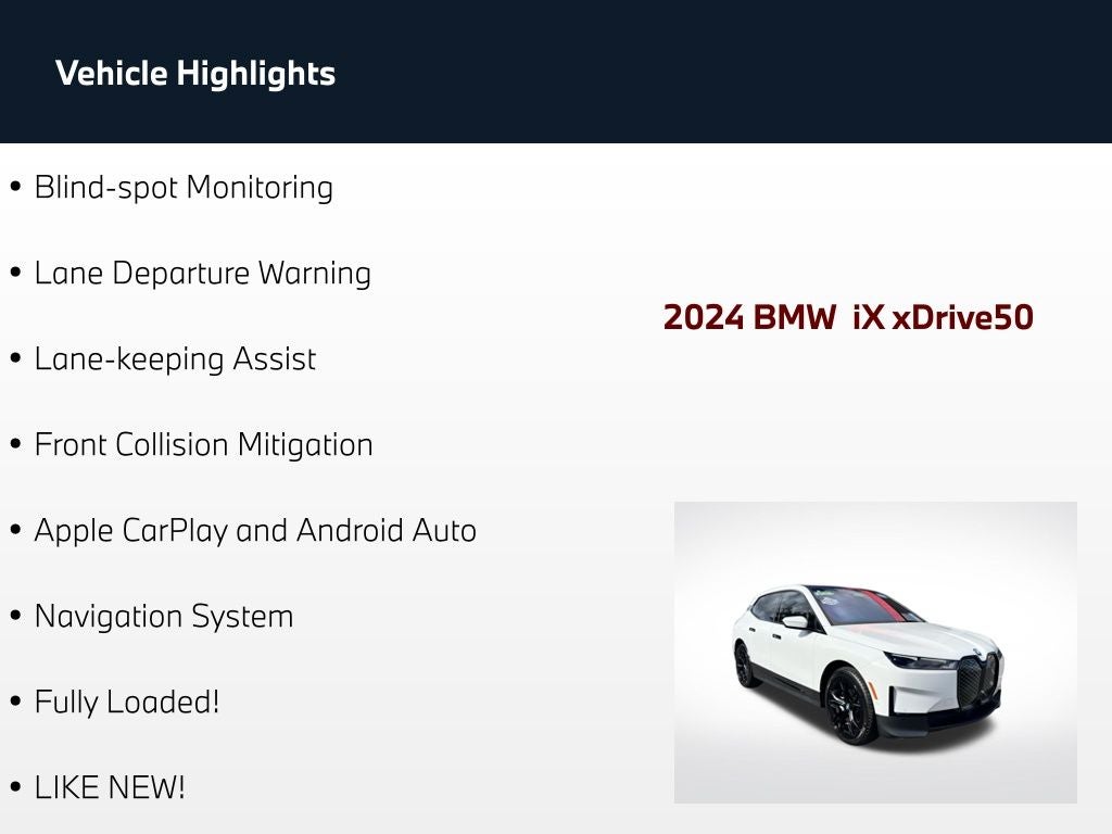 2024 BMW iX xDrive50